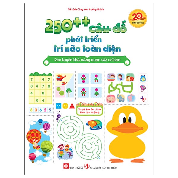 Sách 250++ Câu Đố Phát Triển Trí Não Toàn Diện - Rèn Luyện Khả Năng - Tri Thức