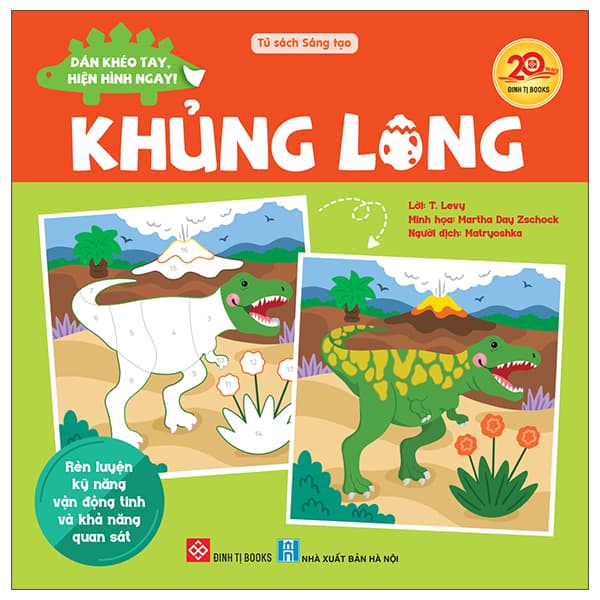 Sách Dán Khéo Tay, Hiện Hình Ngay! - Khủng Long - Đan Long