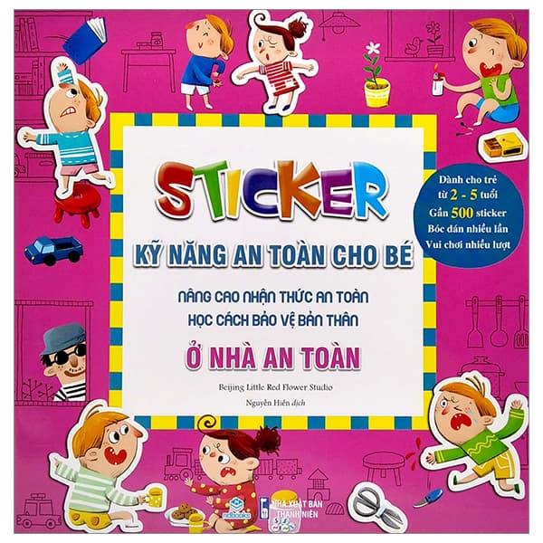 Sách Stickers Kỹ Năng An Toàn Cho Bé - Ở Nhà An Toàn
