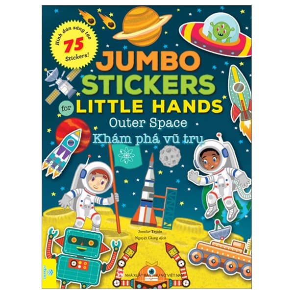Sách Jumbo Stickers For Little Hands - Outer Space - Khám Phá Vũ Trụ - Vũ