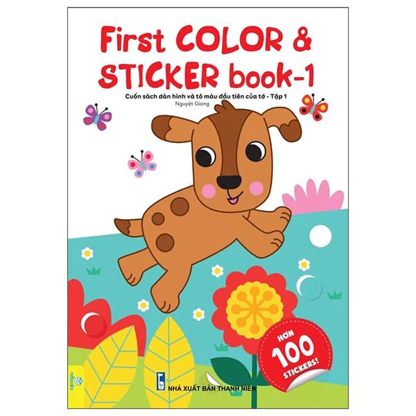 Sách First Color And Sticker Book - Cuốn Sách Dán Hình Và Tô Màu Đầu Tiên - Nguyệt Giang