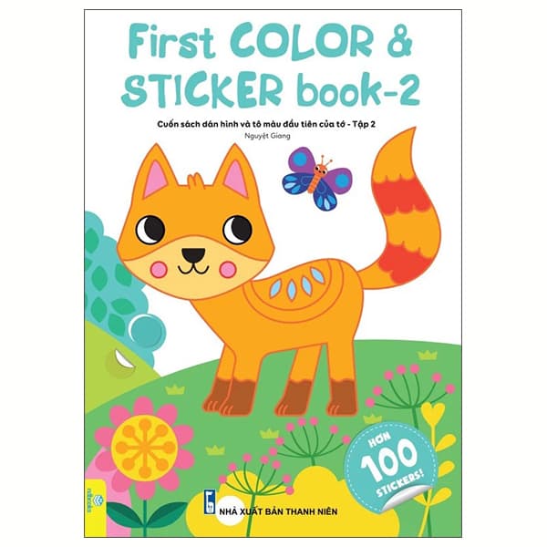 Sách First Color And Sticker Book - Cuốn Sách Dán Hình Và Tô Màu Đầu Tiên - Đàn Thanh