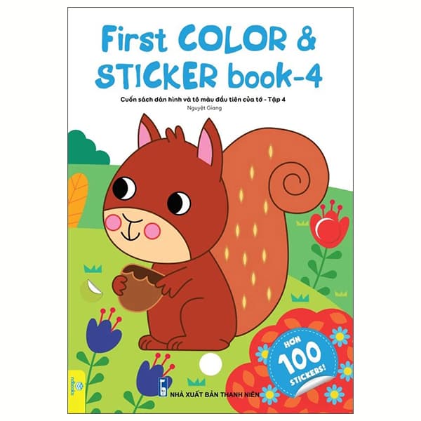 Sách First Color And Sticker Book - Cuốn Sách Dán Hình Và Tô Màu Đầu Tiên - Đàn Thanh