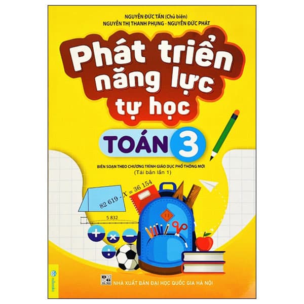 Sách Phát Triển Năng Lực Tự Học Toán 3 (Biên Soạn Theo Chương Trình G - Nguyễn Đức Tấn