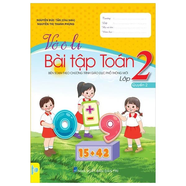 Sách Vở Ô Li Bài Tập Toán 2 - Quyển 2 - Nguyễn Đức Tấn