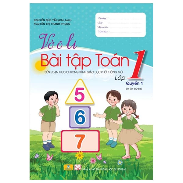 Sách Vở Ô Li Bài Tập Toán 1 - Quyển 1 - Nguyễn Đức Tấn