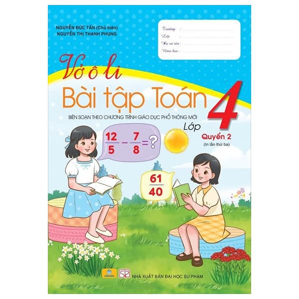 Sách Vở Ô Li Bài Tập Toán 4 - Quyển 2 - Nguyễn Đức Tấn