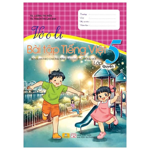 Sách Vở Ô Li Bài Tập Tiếng Việt 5 - Quyển 1 - Lương Thị Hiền