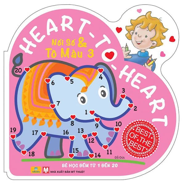Sách Heart To Heart - Nối Số Và Tô Màu - Tập 3 (Tái Bản 2025)