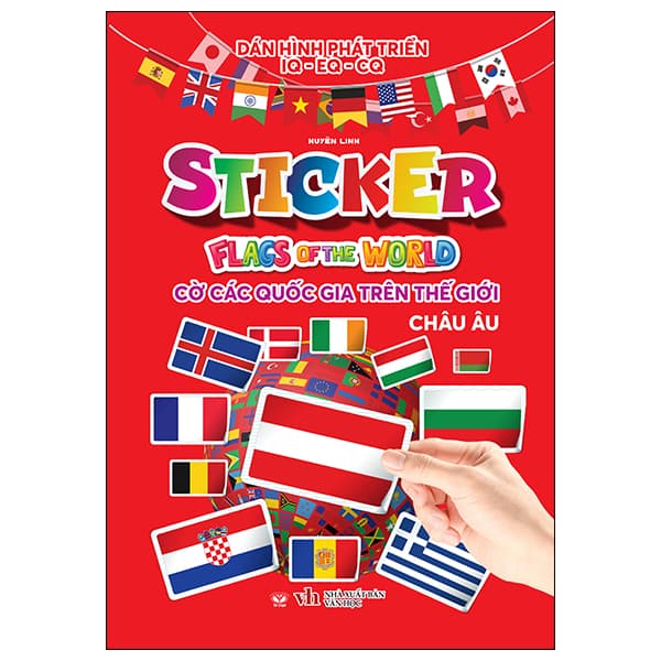 Sách Sticker Flag Of The World - Cờ Các Quốc Gia Trên Thế Giới - Châu Âu - Huyền Linh