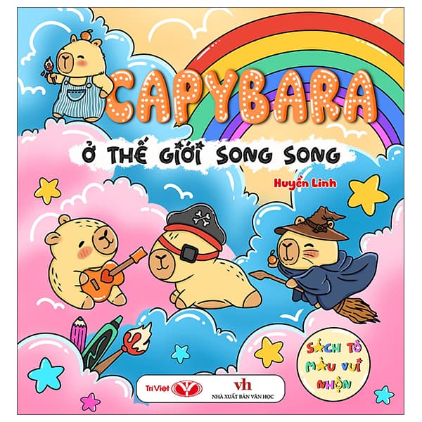 Sách Sách Tô Màu Vui Nhộn - CapyBara Ở Thế Giới Song Song - Huyền Linh