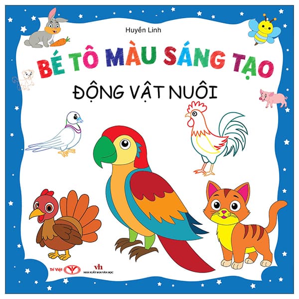 Sách Bé Tô Màu Sáng Tạo - Động Vật Nuôi - Hú