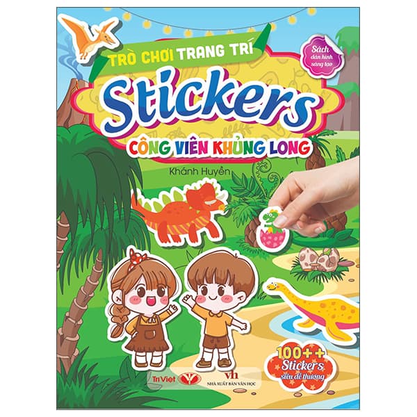 Sách Trò Chơi Trang Trí Stickers - Công Viên Khủng Long - Huyền Linh
