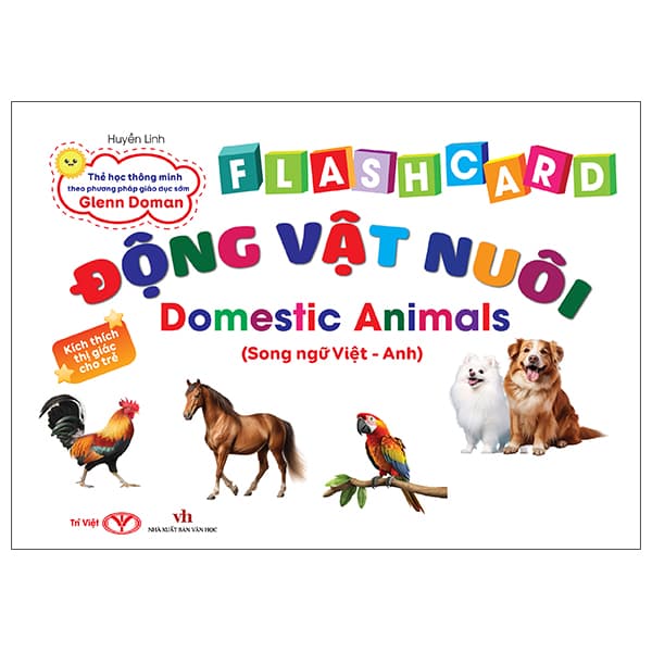 Sách Flashcard Động Vật Nuôi - Domestic Animals - Linh
