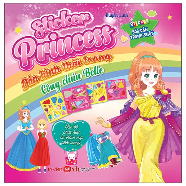 Sách Sticker Princess - Dán Hình Thời Trang - Công Chúa Belle - Linh