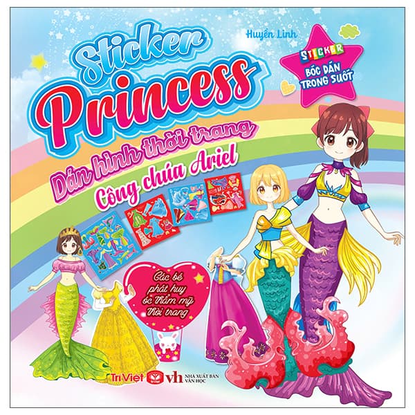 Sách Sticker Princess - Dán Hình Thời Trang - Công Chúa Ariel - Linh