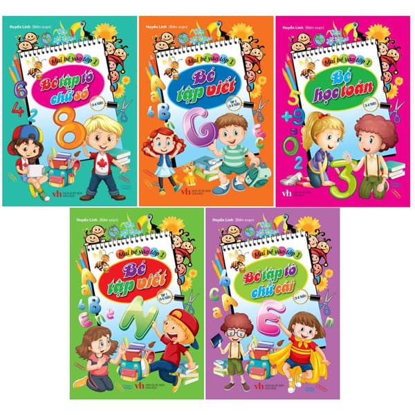 Sách Bộ Sách Mai Bé Vào Lớp 1 (Bộ 5 Cuốn) (Tái Bản 2022) - Huyền Linh