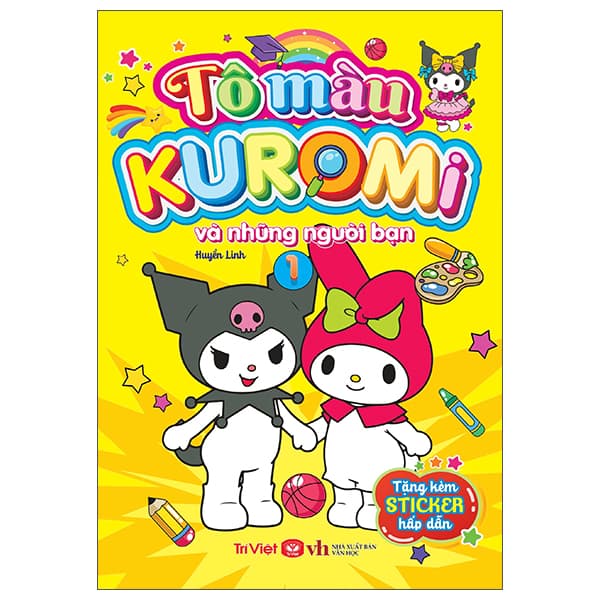 Sách Tô Màu Kuromi Và Những Người Bạn - Tập 1 - Linh