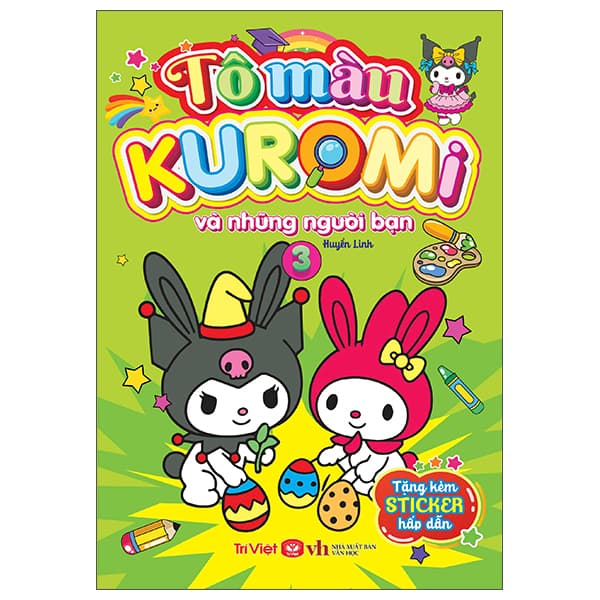 Sách Tô Màu Kuromi Và Những Người Bạn - Tập 3 - Linh