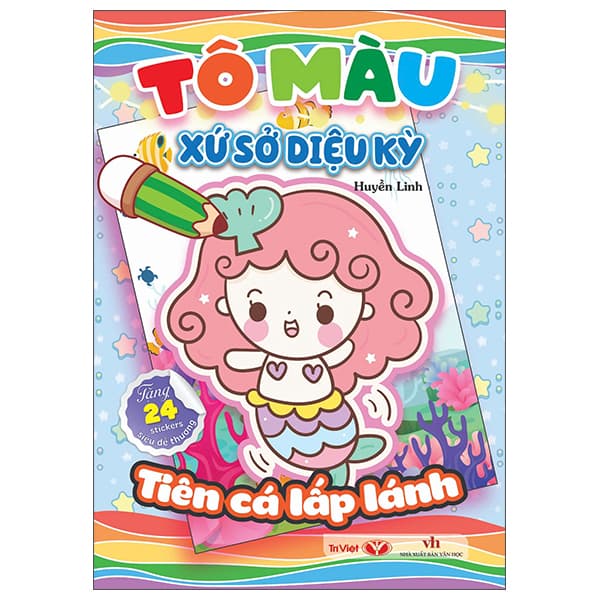 Sách Tô Màu Xứ Sở Diệu Kỳ - Tiên Cá Lấp Lánh - Làn