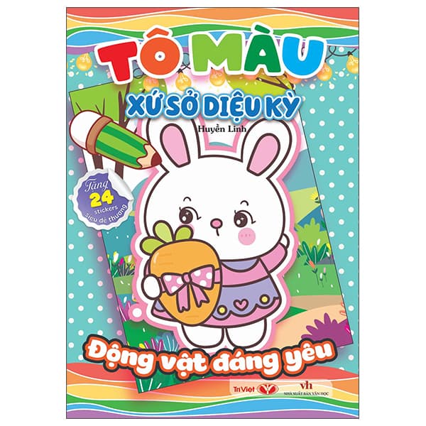 Sách Tô Màu Xứ Sở Diệu Kỳ - Động Vật Đáng Yêu - Linh