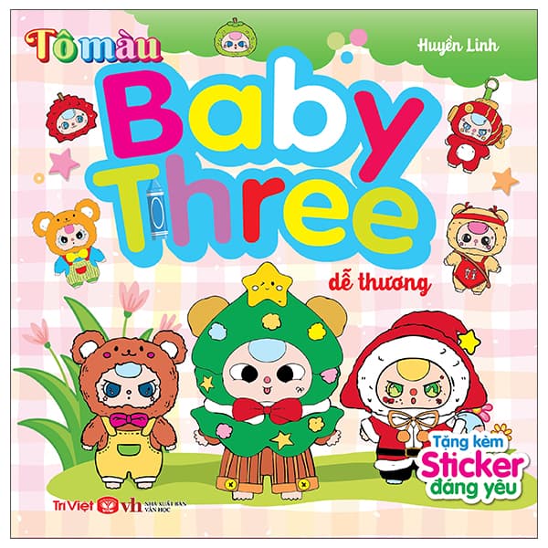 Sách Tô Màu Baby Three Dễ Thương - Huyền Linh