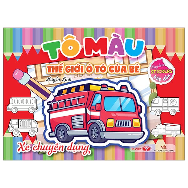 Sách Tô Màu Thế Giới Ô Tô Của Bé - Xe Chuyên Dụng