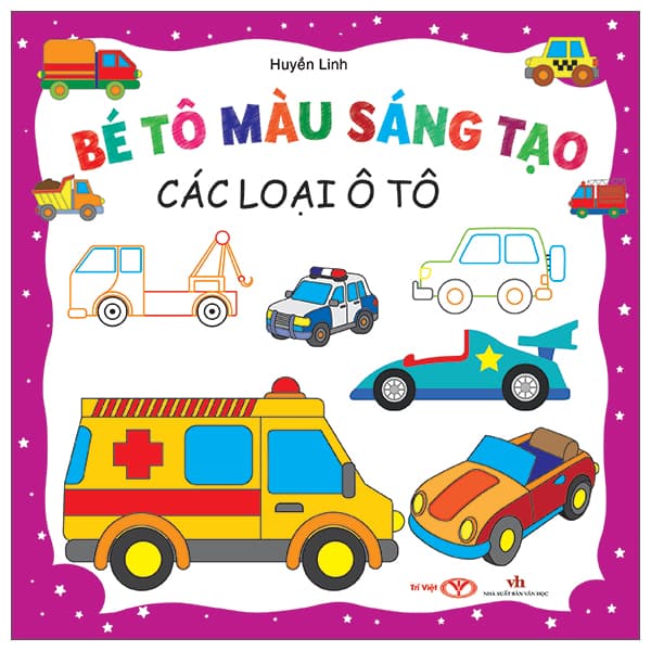 Sách Bé Tô Màu Sáng Tạo - Các Loại Ô Tô