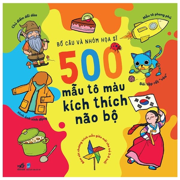 Sách 500 Mẫu Tô Màu Kích Thích Não Bộ