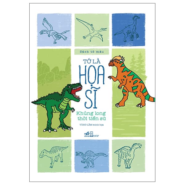 Sách Sách Tô Màu - Tớ Là Họa Sĩ - Khủng Long Thời Tiền Sử - Lâm Tú
