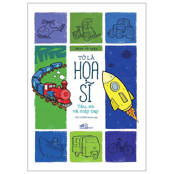 Sách Sách Tô Màu - Tớ Là Họa Sĩ - Tàu, Xe Và Máy Bay - Thu Ngân