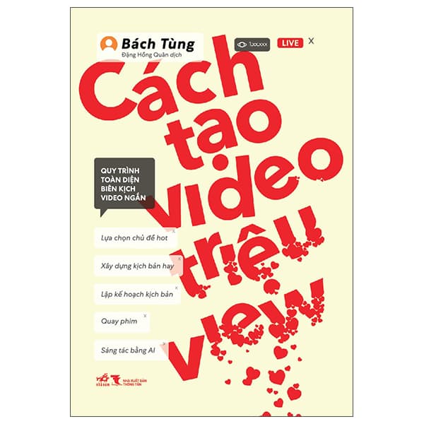 Sách Cách Tạo Video Triệu View - Bách Tùng