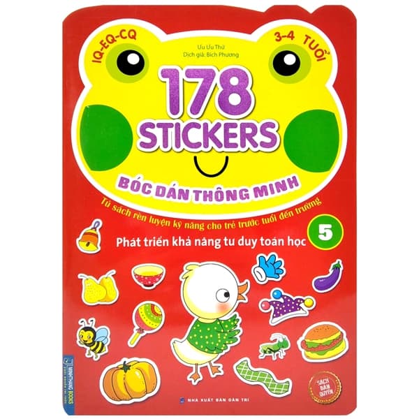 Sách 178 Stickers - Bóc Dán Thông Minh Phát Triển Khả Năng Tư Duy Toán Họ - Ưu Ưu Thử