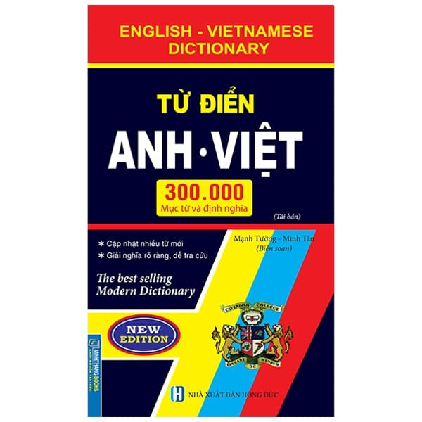 Sách Từ Điển Anh Việt 300000 Mục Từ Và Định Nghĩa (Tái Bản) - Bìa - Mạnh Tường