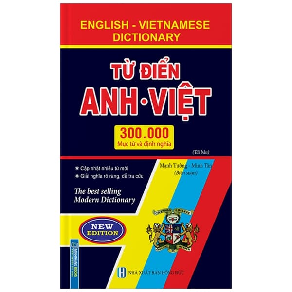 Sách Từ Điển Anh Việt 300000 Mục Từ Và Định Nghĩa (Tái Bản) - Bìa - Mạnh Tường