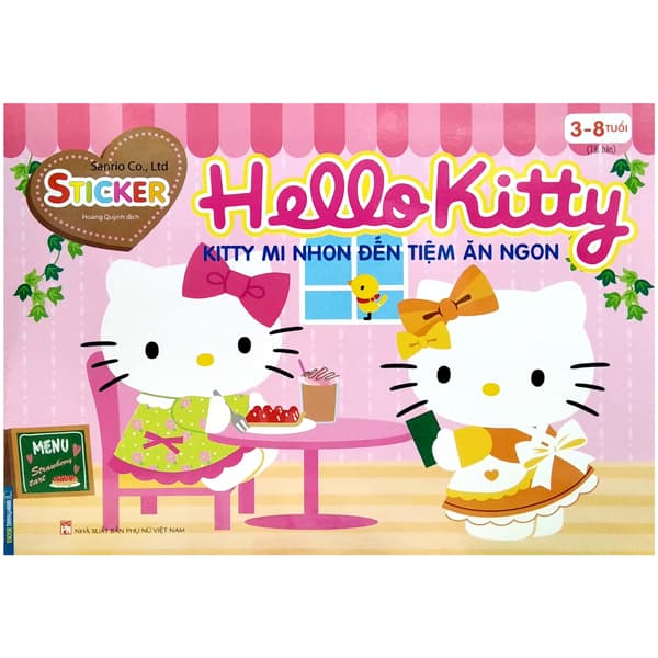 Sách Sticker - Hello Kitty - Kitty Mi Nhon Đến Tiệm Ăn Ngon (3-8 Tuổi) (Tái B - An Vi