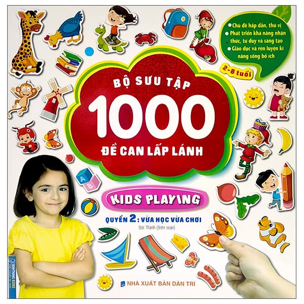Sách Bộ Sưu Tập 1000 Đề Can Lấp Lánh - Quyển 2: Vừa Học Vừa Chơi - Thanh Thanh