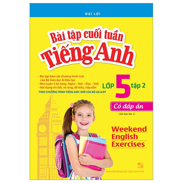 Sách Bài Tập Cuối Tuần Tiếng Anh Lớp 5 Tập 2 - Có Đáp Án (Tái Bản) - Đại Lợi