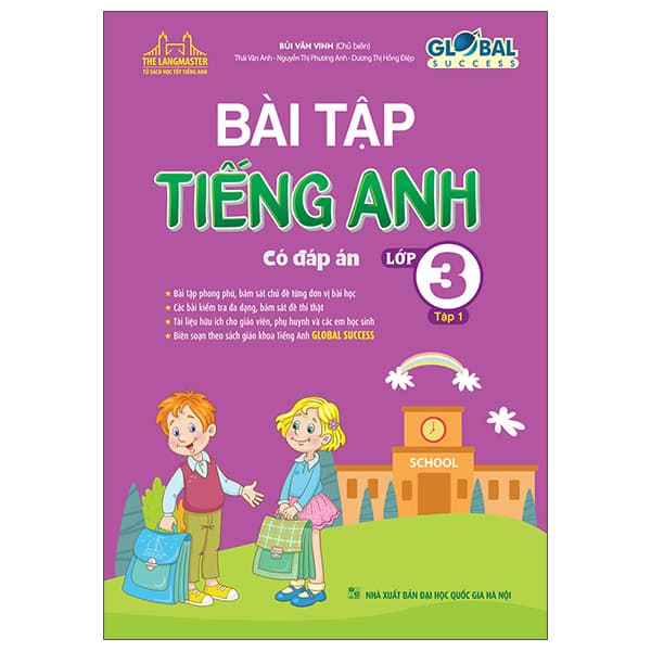 Sách Global Success - Bài Tập Tiếng Anh Lớp 3 - Tập 1 (Có Đáp Án) - Bùi Văn Vinh