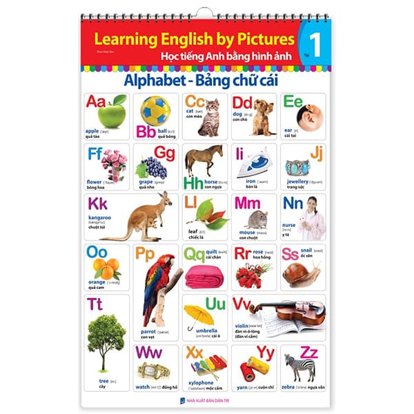 Sách Learing English By Pictures - Học Tiếng Anh Bằng Hình Ảnh - Tập 1 (Tá - Phan Minh Đạo