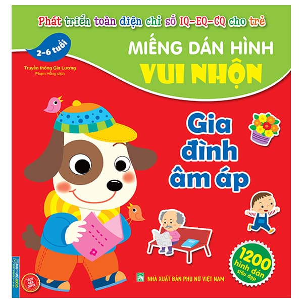 Sách Miếng Dán Hình Vui Nhộn - Gia Đình Ấm Áp (2-6 Tuổi) - Truyền thông Gia Lương
