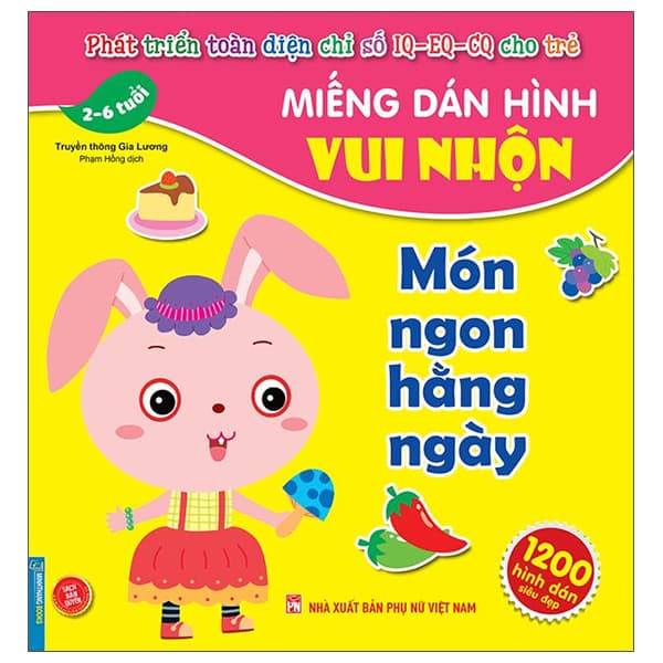 Sách Miếng Dán Hình Vui Nhộn - Món Ngon Hằng Ngày (2-6 Tuổi)