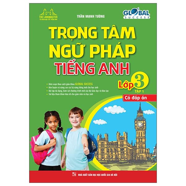 Sách Global Success - Trọng Tâm Ngữ Pháp Tiếng Anh Lớp 3 - Tập 1 (Có Đá - Trần Mạnh Tường
