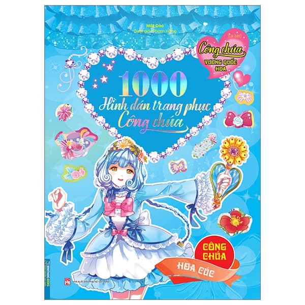 Sách Công Chúa Vương Quốc Hoa - 1000 Hình Dán Trang Phục Công Chúa - Công - Mật Đào