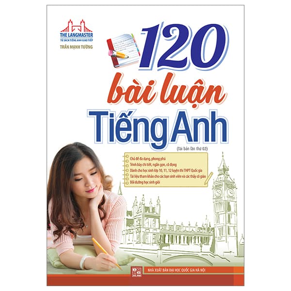 Sách 120 Bài Luận Tiếng Anh (Tái Bản 2023) - Trần Mạnh Tường