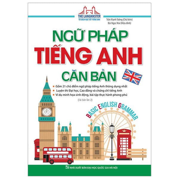 Sách The Langmaster - Ngữ Pháp Tiếng Anh Căn Bản (Tái Bản 2023) - Trần Ngọc Lan