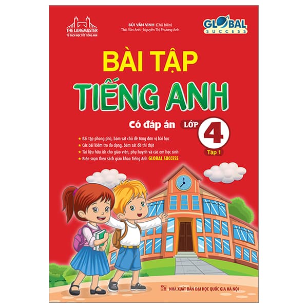 Sách Global Success - Bài Tập Tiếng Anh Lớp 4 - Tập 1 - Có Đáp Án - Bùi Văn Vinh