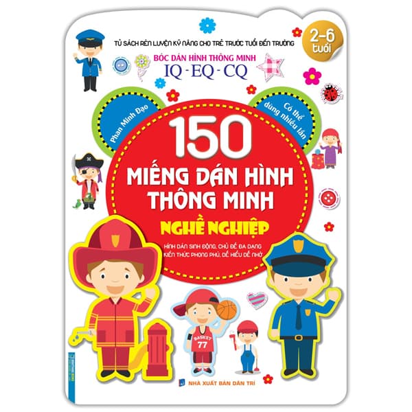 Sách Bóc Dán Hình Thông Minh IQ-EQ-CQ - 150 Miếng Dán Hình Thông Minh - Ngh� - Minh Minh