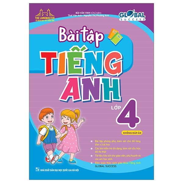 Sách Global Success - Bài Tập Tiếng Anh 4 - Không Đáp Án - Bùi Văn Vinh