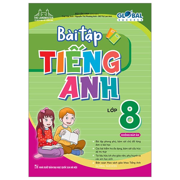 Sách Global Success - Bài Tập Tiếng Anh 8 - Không Đáp Án - Bùi Văn Vinh